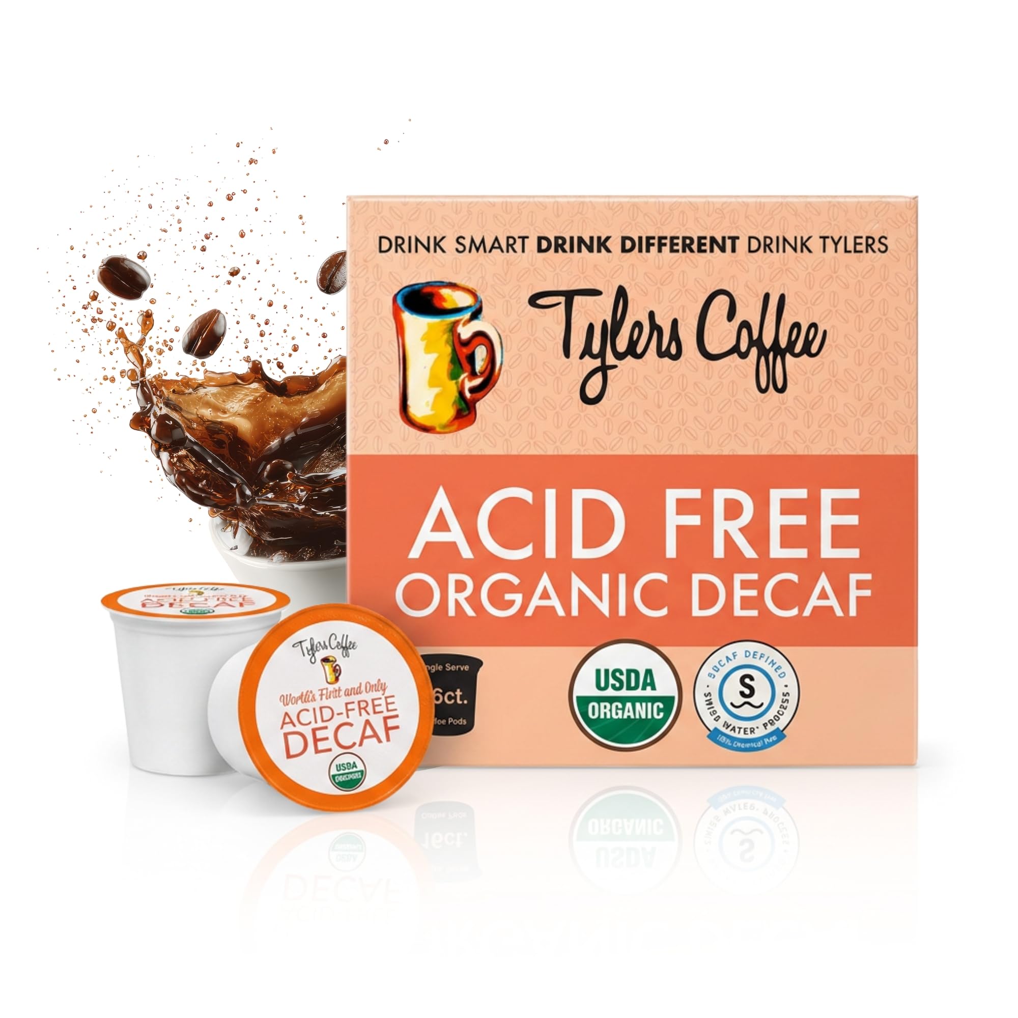 Amazon.com : Tylers Coffee Decaf K Cups, Organic Medium Roast